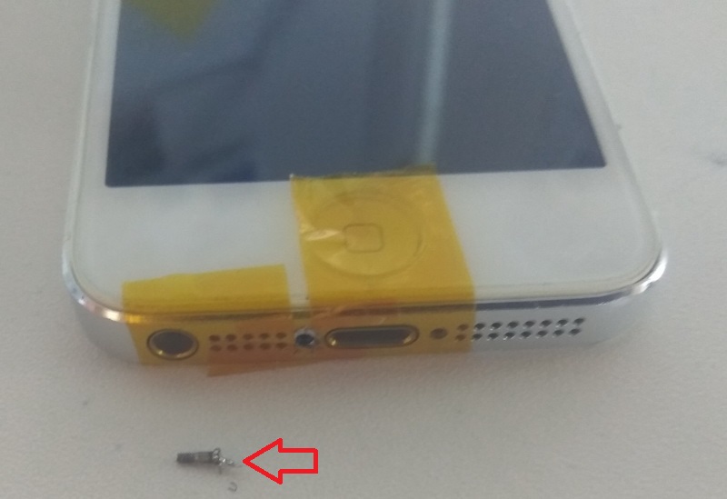 iphone screw damage fixed